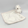 Doudou hérisson blanc beige mouchoir TARTINE ET CHOCOLAT