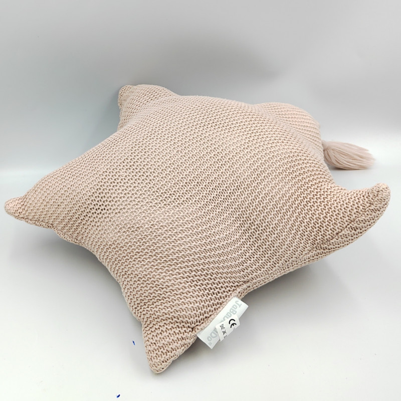 Doudou coussin étoile beige laine JABADABADO