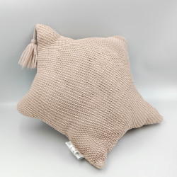Doudou coussin étoile beige laine JABADABADO
