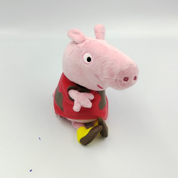 Doudou cochon rose rouge PEPPA PIG TY