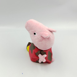 Doudou cochon rose rouge PEPPA PIG TY