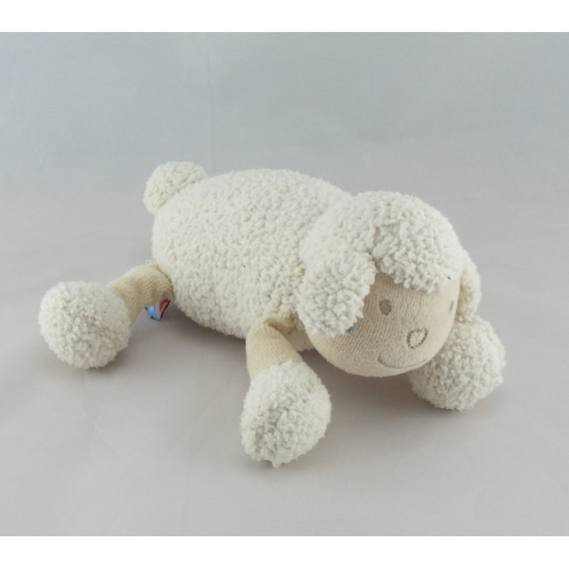 Doudou mouton blanc SUCRE D'ORGE
