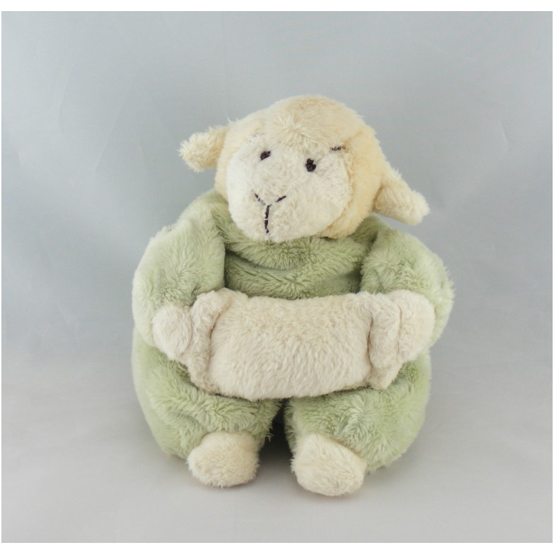 Doudou mouton agneau vert bleu mauve CMP