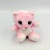 Peluche chat tigre rose yeux brillants GAMBLE PLEASURE