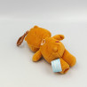 Porte clef Peluche Bisounours orange coeur Grosbisous CARE BEARS