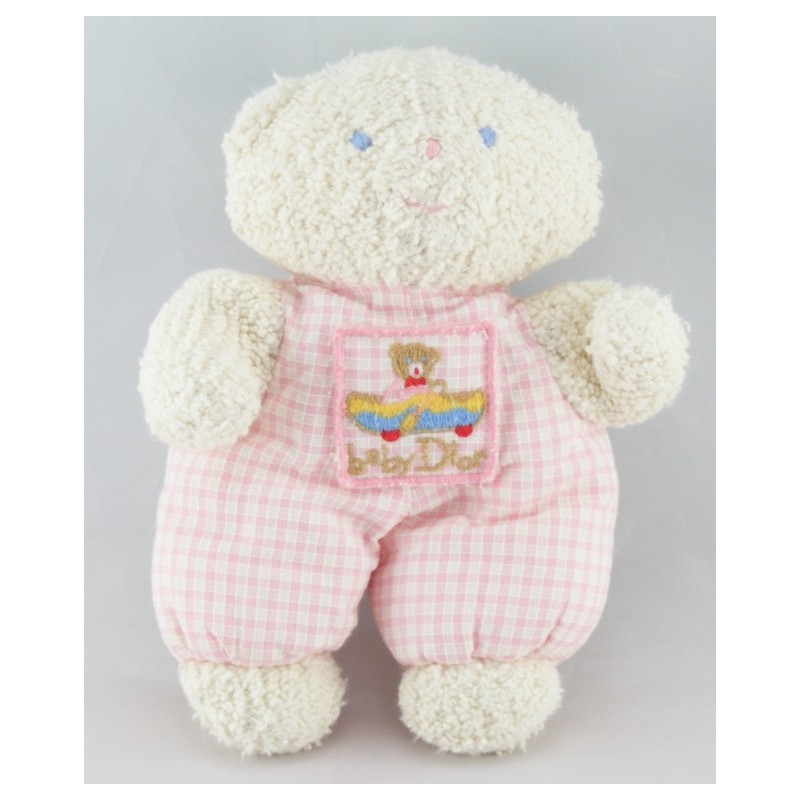 Doudou ours rayé bleu BABY DIOR