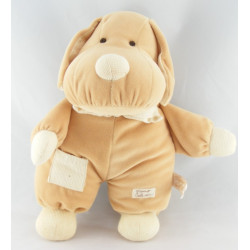 Doudou chien écru beige TIAMO COLLECTION 15 CM