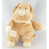 Doudou chien écru beige TIAMO COLLECTION 15 CM