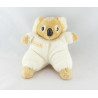 Doudou koala beige ecru BEBISOL lot de 2