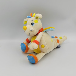 Doudou dragon écru beige orange jaune orange bleu SIMBA TOYS