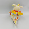 Doudou dragon écru beige orange jaune orange bleu SIMBA TOYS