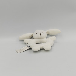 Doudou hochet lapin blanc JACADI