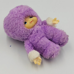 Ancienne peluche FRUITI mauve TAKARA AJENA