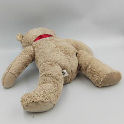 Peluche ours marron noeud rouge BP PRODIMPOR