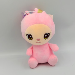 Peluche lapin rose ABCILONTEN