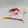 Doudou plat ours rose blanc pois Brioche BABY NAT