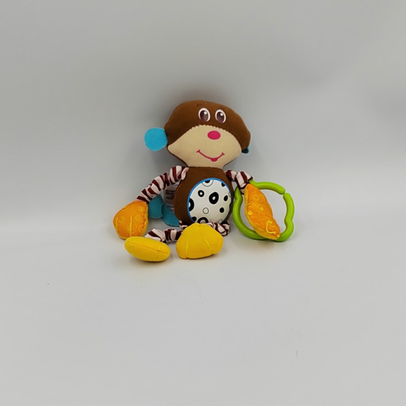 Doudou eveil hochet singe marron Tiny love