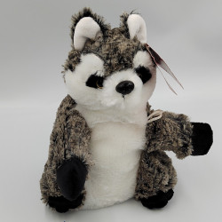 Doudou peluche marionnette raton laveur FIZZY