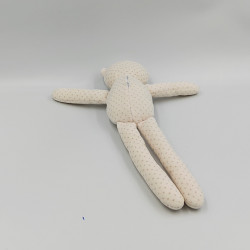 Doudou chat blanc pois BOUT'CHOU BOUTCHOU