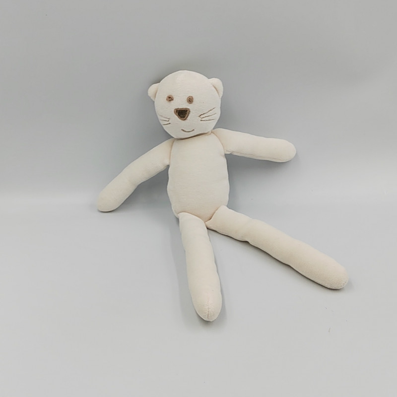 Doudou chat blanc BOUT'CHOU BOUTCHOU