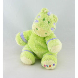 Doudou zébre vert mauve BRUIN