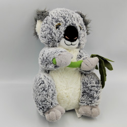 Peluche koala gris blanc feuilles TOYS COMPANY