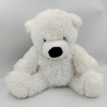 Doudou peluche ours blanc JJA