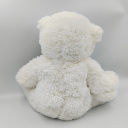 Doudou peluche ours blanc JJA