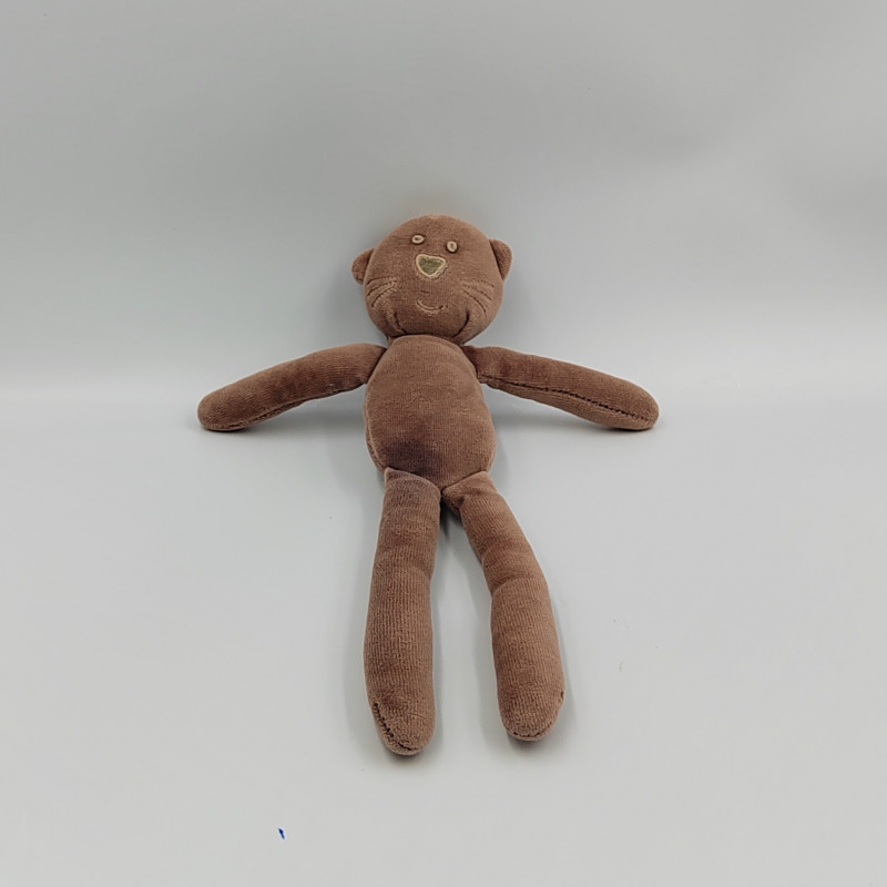Doudou chat marron BOUT'CHOU BOUTCHOU