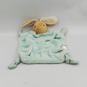 DOUDOU PLAT LAPIN BLEU CIEL PLUME KALOO