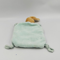 DOUDOU PLAT LAPIN BLEU CIEL PLUME KALOO