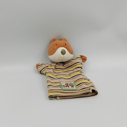 Doudou marionnette renard La Grande Famille MOULIN ROTY