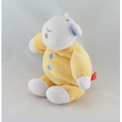 Doudou zébre vache vert couché TEX