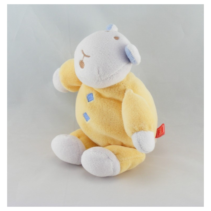 Doudou zébre vache vert couché TEX