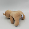 Doudou ours beige bleu carreaux NOUNOURS