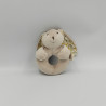 Doudou hochet lapin gris fleurs ZARA HOME