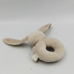 Doudou hochet lapin gris fleurs ZARA HOME