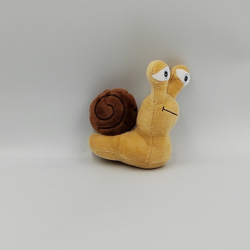 Doudou peluche escargot beige marron HAN