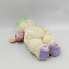 Doudou poupée tissu rose fleurs blanc PLAYSKOOL 1999