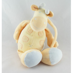 Doudou musical girafe orange jaune bleu JOLLYBABY