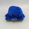 Doudou peluche réversible pieuvre gris bleu