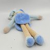 Doudou et compagnie pantin ours bleu gris beige