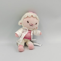 Doudou Doc McStuffins mouton blanc rose DISNEY JUNIOR