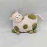 Doudou vache rose verte Antoinette DPAM