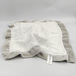 Doudou plat Bambi blanc gris lange DISNEY NICOTOY