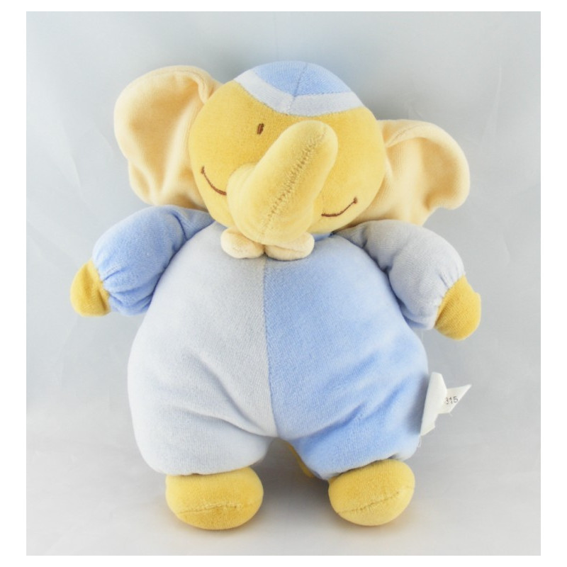 Doudou éléphant bleu BENGY