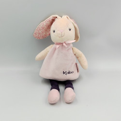 Doudou musical lapin rose violet Petite rose KALOO