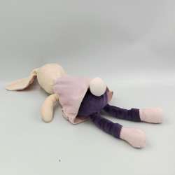Doudou musical lapin rose violet Petite rose KALOO