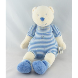 Doudou ours plume beige blanc KALOO pour Linvosges