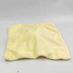 Doudou plat canard oiseau poussin blanc jaune SERGENT MAJOR